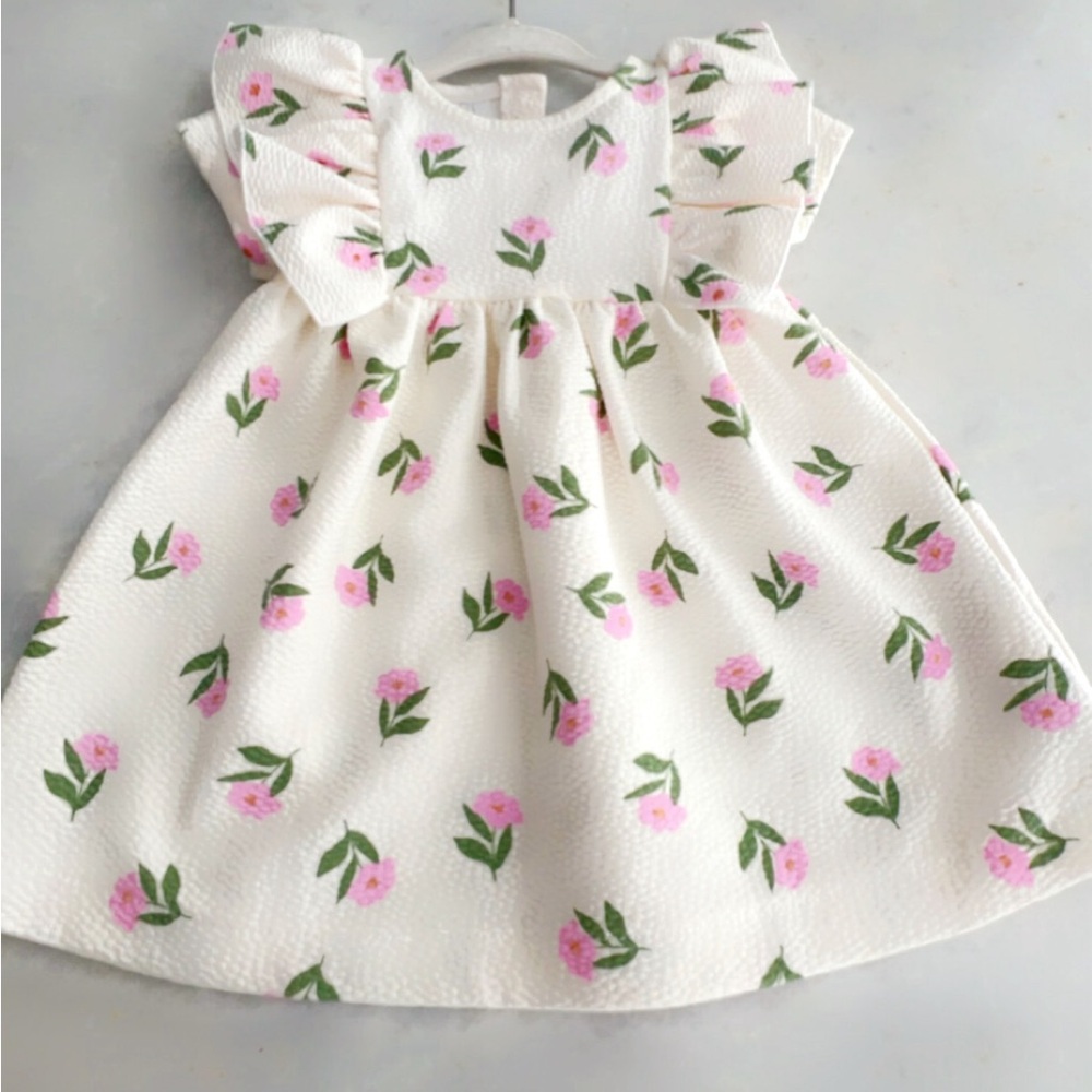 Zara - Floral Print Jacquard Deess